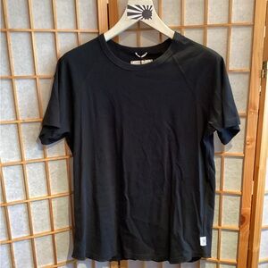 Reigning Champ RC-1030 Black Lightweight Jersey Raglan Tee Size Medium